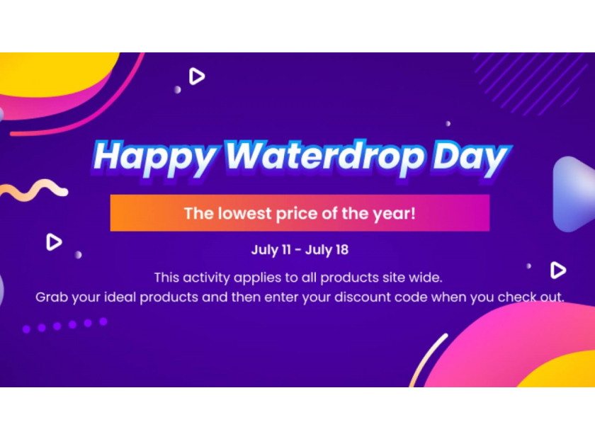 Waterdrop Brand Day Sale