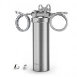 Waterdrop UA Stainless Steel Under Sink Water Filter, Direct Connect Filtration System