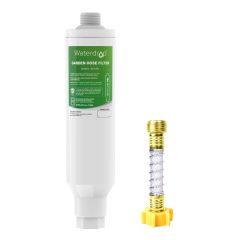 Waterdrop Garden Water Filter with Hose Protector, Reduces Chlorine, Odor, Calcium, it is very suitable for the water needs of RVs, gardening, agriculture, and pets