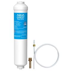 AQUACREST 5 Years Capacity-Inline Water Filter for Refrigerator with 1/4-Inch Direct Connect Fittings, Adapted to Ice Maker, Refrigerator, Under Sink Reverse Osmosis System