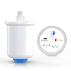 Connect RO System to Refrigerator - Small Water Pressure Tank for Smart Reverse Osmosis, with 1/4" Water Tubing - Waterdrop PMT