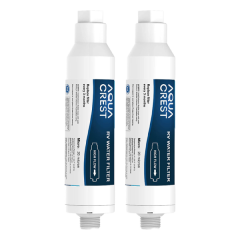 AQUACREST  RV Inline Water Filter, RV, Campers, Gardening, Planting, Drinking & Washing KDF Filter