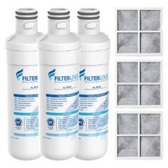 FilterLogic Refrigerator Water Filter, Replacement for LG® LT1000P®, LT-1000PC MDJ64844601 and LT120F®