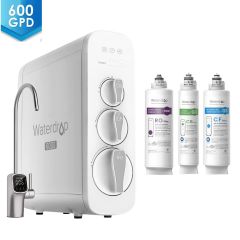 Waterdrop G3P600 Under Sink Reverse Osmosis System, Extra plus 1-Year Combo Replacement Filter