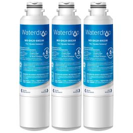 2 Pack Waterdrop DA29-00020B Replacement for Samsung DA29-00020B,  HAF-CIN/EXP, 46-9101 Refrigerator Water Filter, Package may vary 