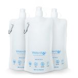 Waterdrop Collapsible Water Pouch, for Portable Water Filter Straw, Pack of 3
