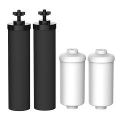 FilterLogic Water Filter, Compatible with Black Filters (BB9-2) & Fluoride Filters (PF-2®), Combo Pack FL-7990