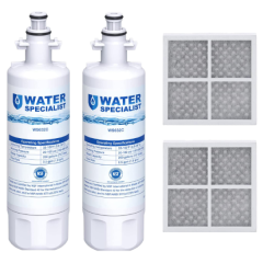 Waterspecialist Refrigerator Water Filter and Air Filter, Replacement for LG® LT700P®, Kenmore 9690, 46-9690, ADQ36006102 and LT120F®