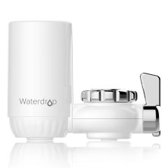 Waterdrop Faucet Filtration System, 320 Gallons Tap Water Filter, Reduces Lead, Fluoride, Up to 94.2% of Chlorine and More WD-FC-04