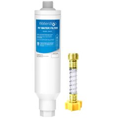 Waterdrop RV Inline Water Filter, Dedicated for RVs, NSF Certified, Reduces Chlorine, Bad Taste, Odor, Rust, Corrosion, Sediments and Turbidity