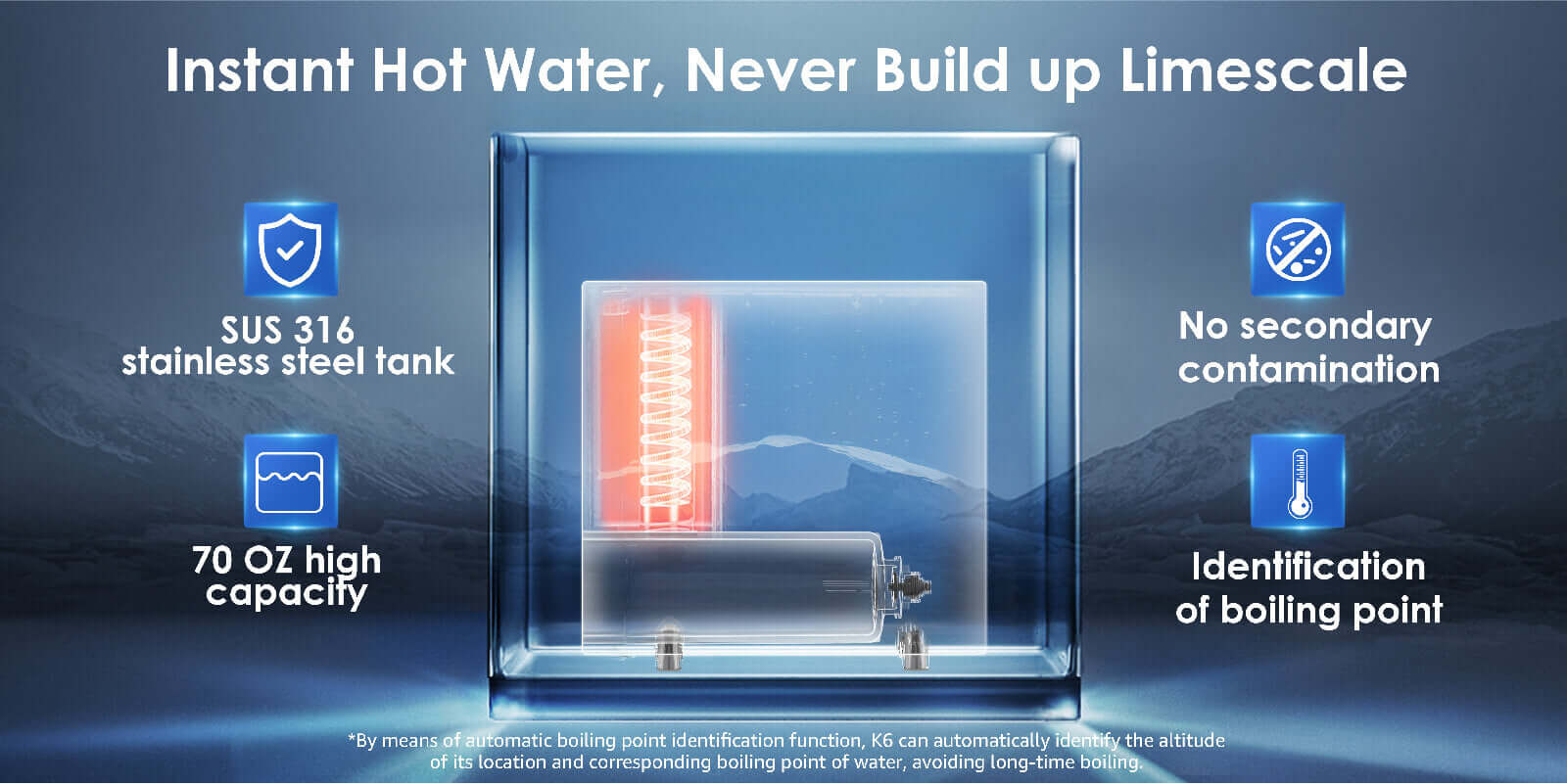 Waterdrop instsnt hot water dispenser